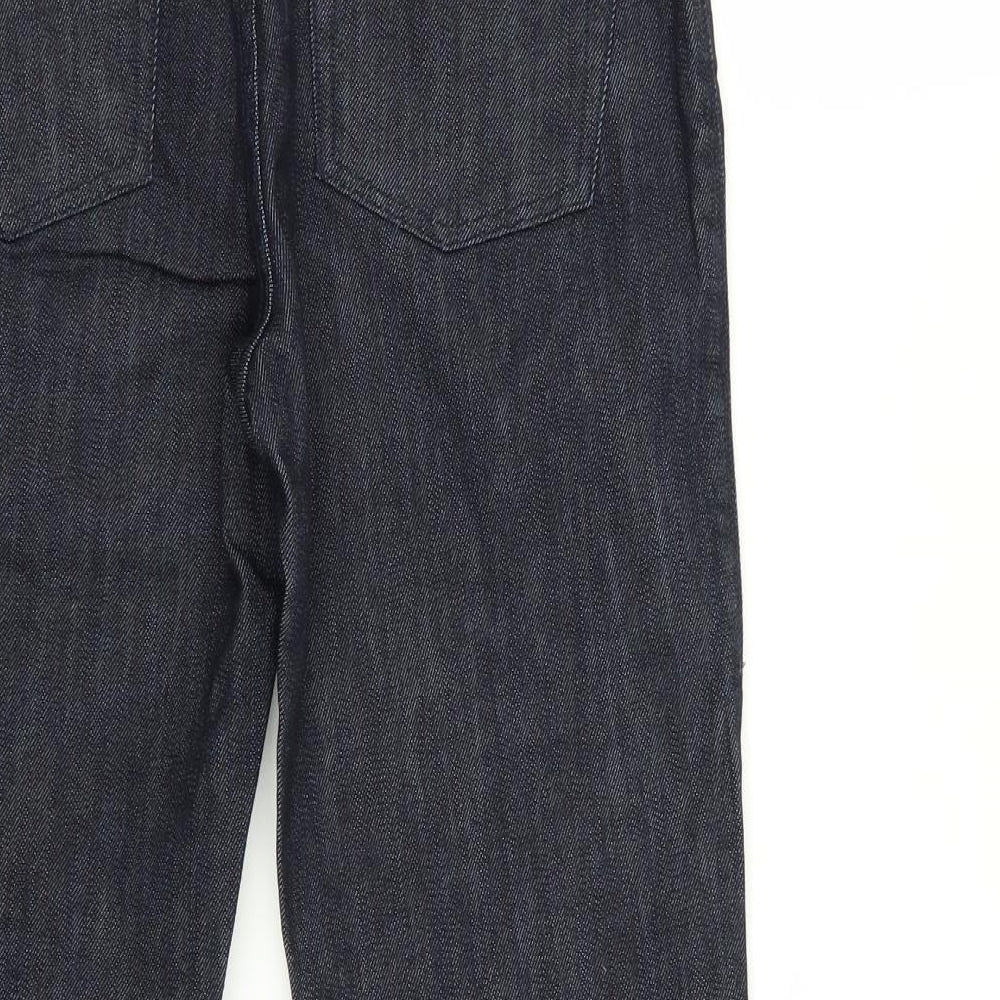 Womens UK Size 27 in Preworn Regular Fit Capri Blue Jeans
