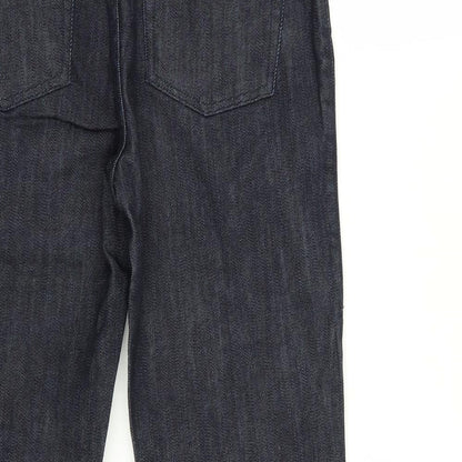 Womens UK Size 27 in Preworn Regular Fit Capri Blue Jeans