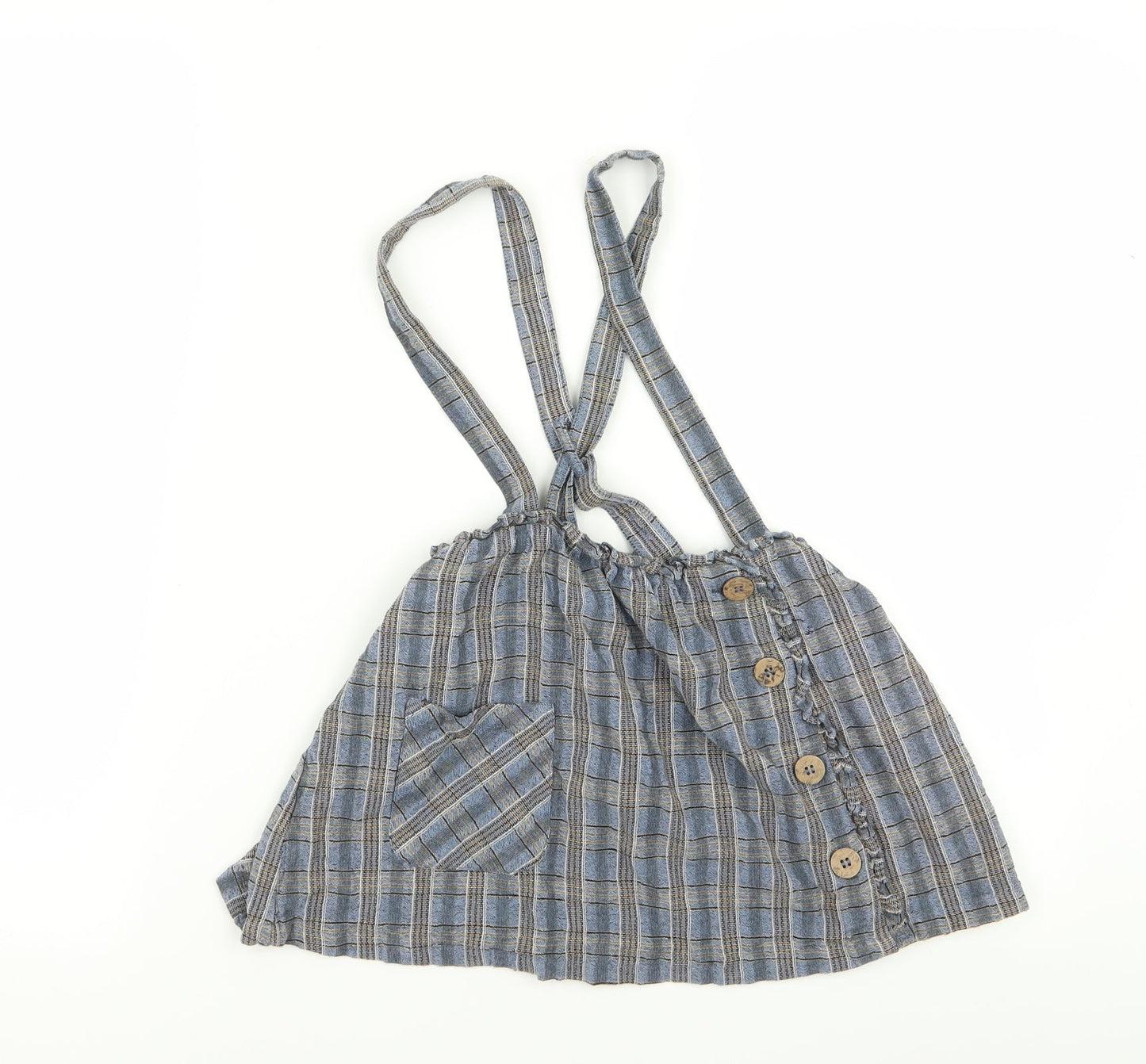 NEXT Girls Multicoloured Check  Fit & Flare  Size 4-5 Years
