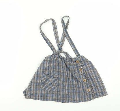 NEXT Girls Multicoloured Check  Fit & Flare  Size 4-5 Years