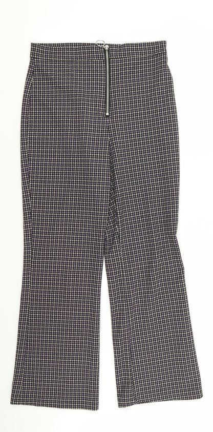 Preworn Womens Multicoloured Houndstooth  Trousers  Size 28 in L28 in