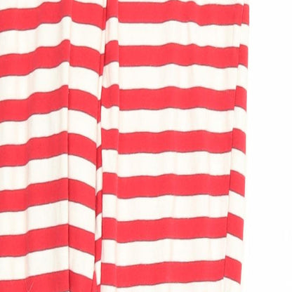 Asda George Womens Multicoloured Striped  Babydoll Pyjama Set Size 8  - christmas