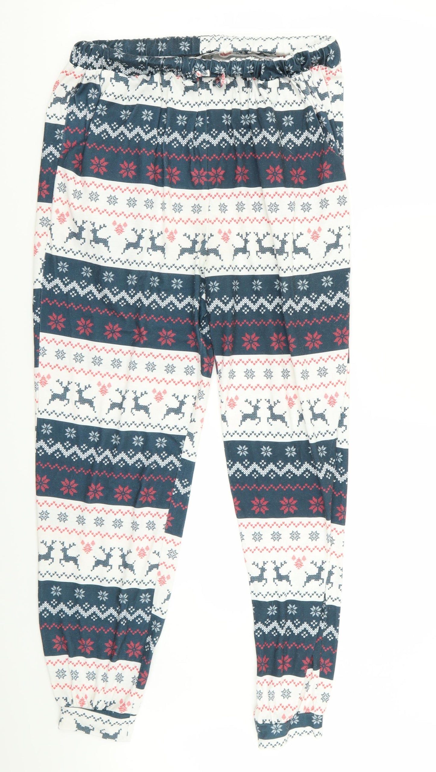 in the style  Womens Multicoloured Geometric  Babydoll Pyjama Pants Size 10