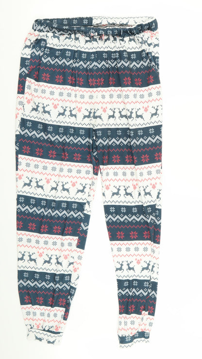 in the style  Womens Multicoloured Geometric  Babydoll Pyjama Pants Size 10