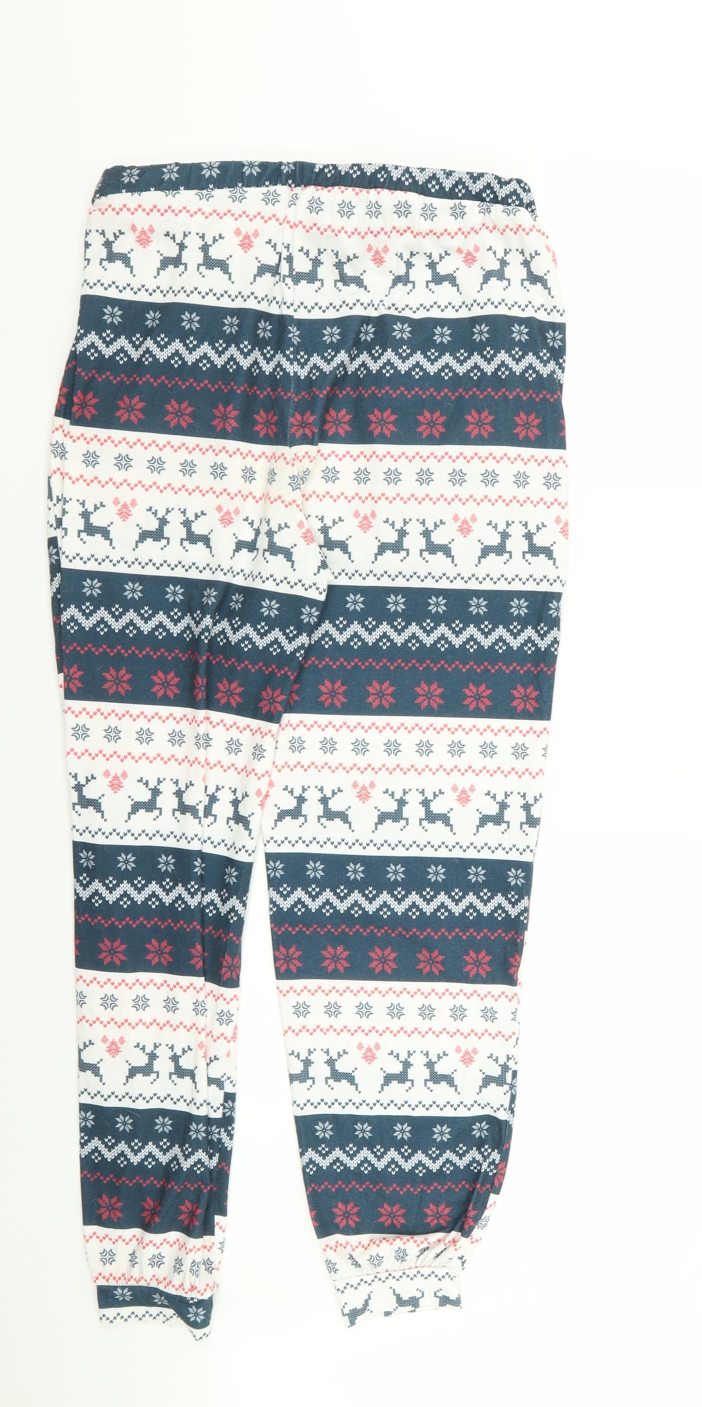 in the style  Womens Multicoloured Geometric  Babydoll Pyjama Pants Size 10