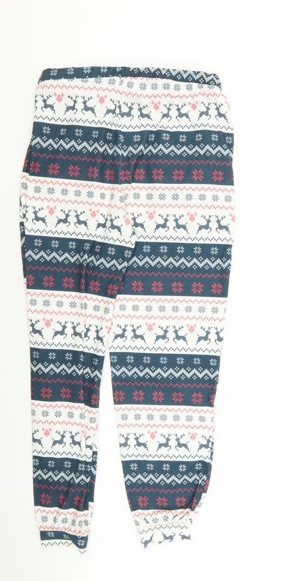 in the style  Womens Multicoloured Geometric  Babydoll Pyjama Pants Size 10