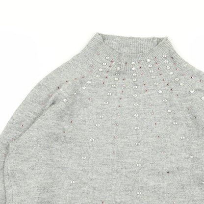 Womens UK Size 12 Dorothy Perkins Grey Pullover Jumper