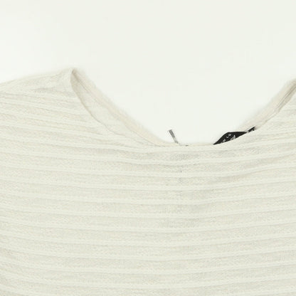 Womens UK Size 12 New Look White Basic T-Shirt
