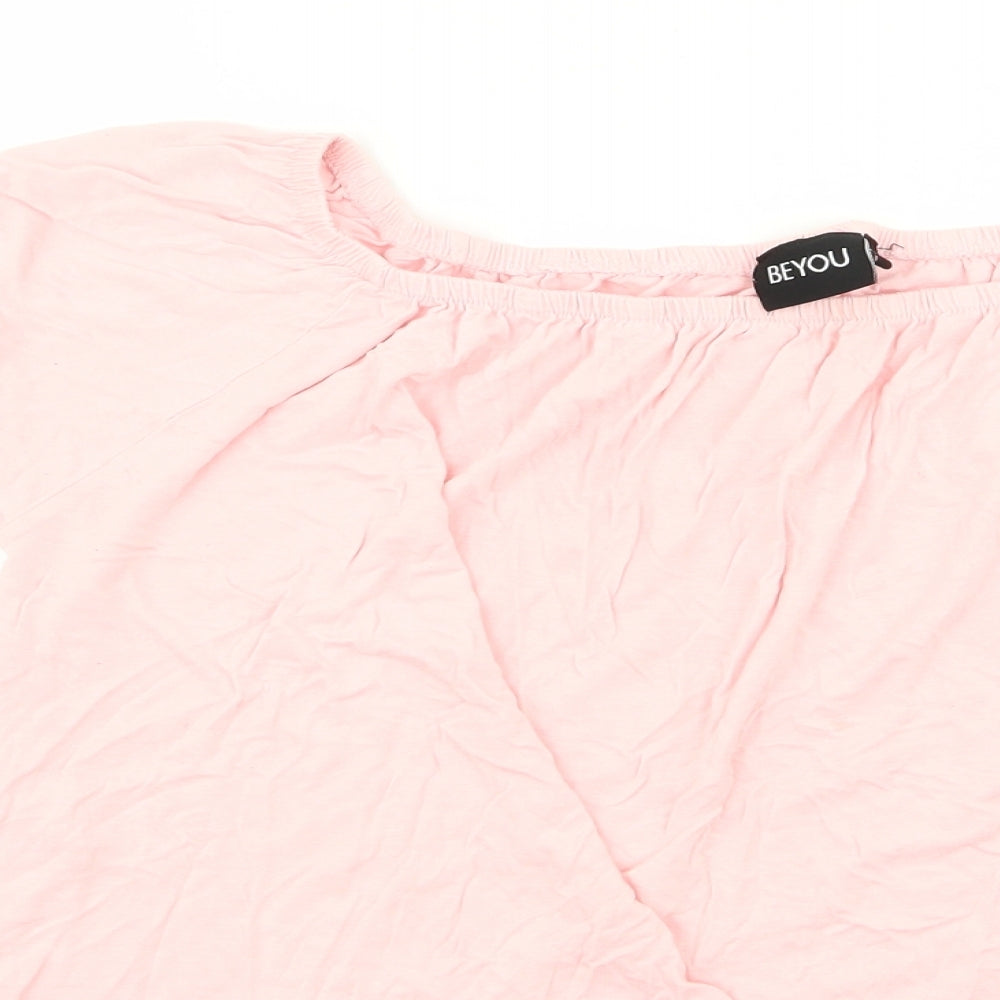 Womens UK Size 10 be you Pink Basic T-Shirt