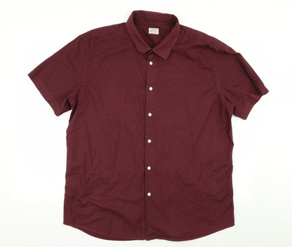 ACW 58 Mens Red Polka Dot   Button-Up Size 2XL