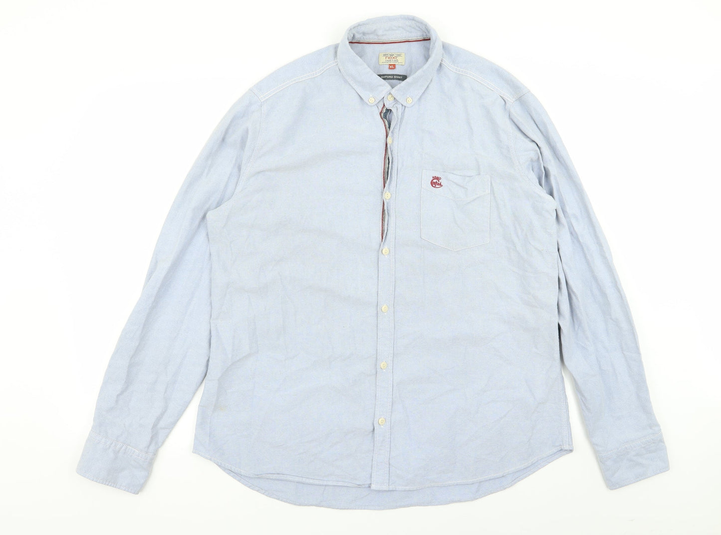 Mens UK Size XL NEXT Blue  Button-Up Long Sleeve Casual Shirt