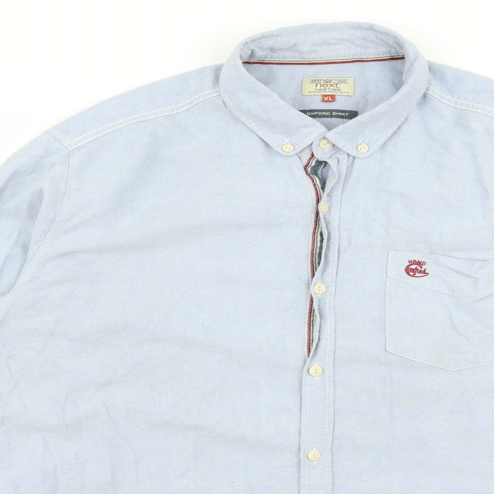 Mens UK Size XL NEXT Blue  Button-Up Long Sleeve Casual Shirt