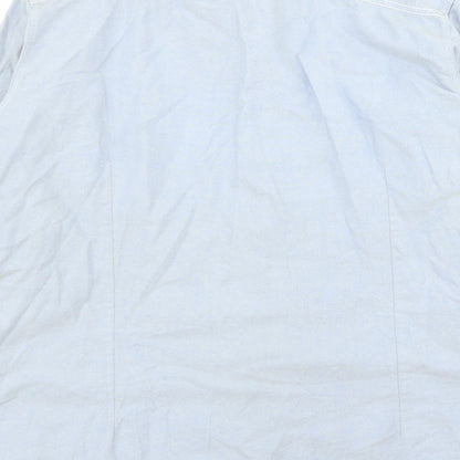 Mens UK Size XL NEXT Blue  Button-Up Long Sleeve Casual Shirt