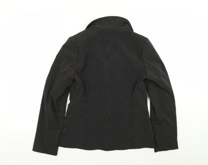 Dorothy Perkins Womens Black Striped  Jacket Blazer Size 10