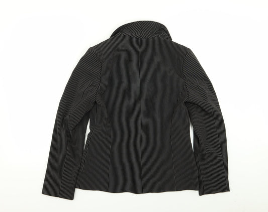 Dorothy Perkins Womens Black Striped  Jacket Blazer Size 10