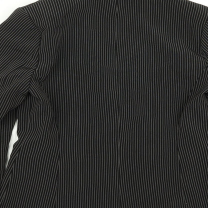 Dorothy Perkins Womens Black Striped  Jacket Blazer Size 10