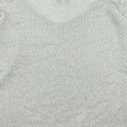 Womens UK Size L Papaya Grey Pullover Jumper