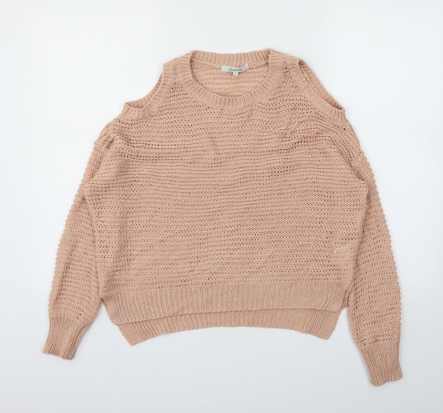 Womens UK Size M Peacocks Pink Pullover Jumper