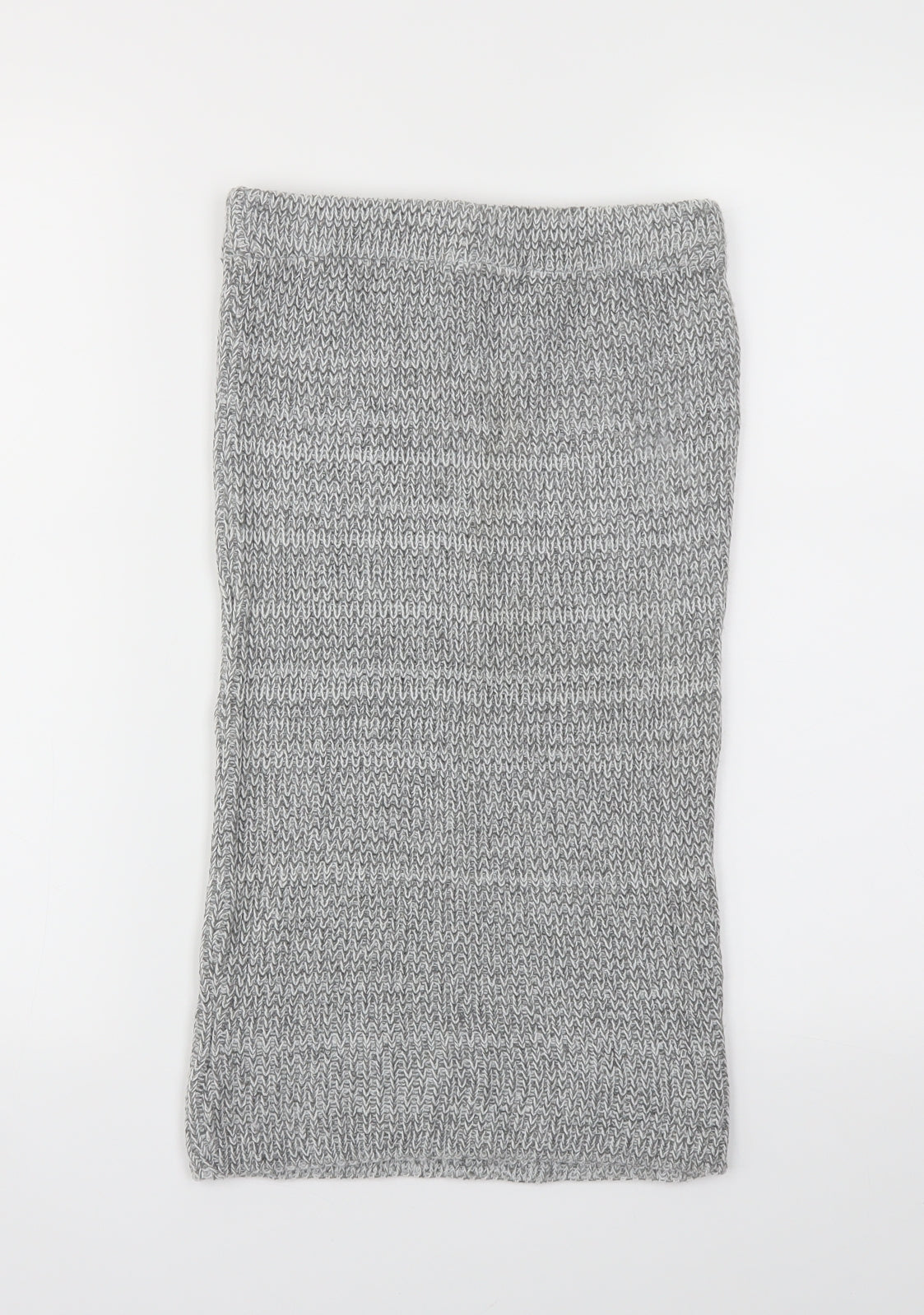 Missguided Womens Grey   A-Line Skirt Size 6  - Stretch waistband