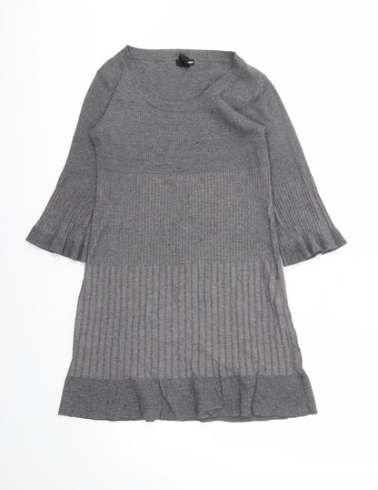 H&M Womens Grey   Fit & Flare  Size S