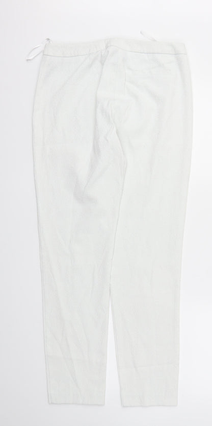 W Womens White   Trousers  Size 10 L28 in