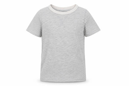 F&F Boys Grey Striped  Basic T-Shirt Size 5-6 Years