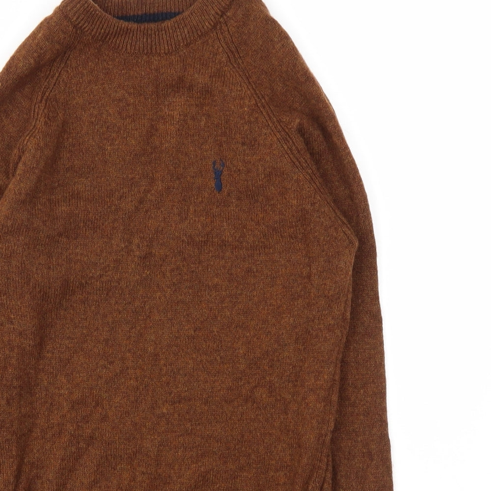 Mens UK Size XS NEXT Brown Pullover Sweatshirt