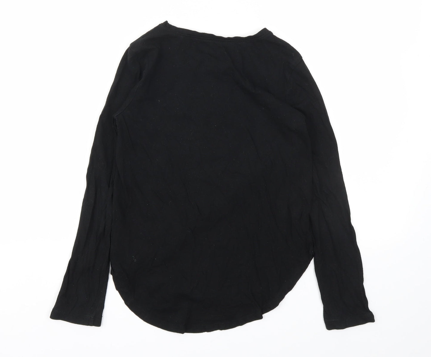 Gap Girls Black Animal Print  Basic T-Shirt Size M