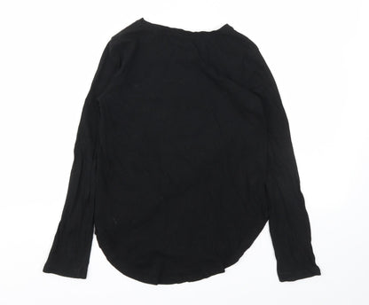 Gap Girls Black Animal Print  Basic T-Shirt Size M