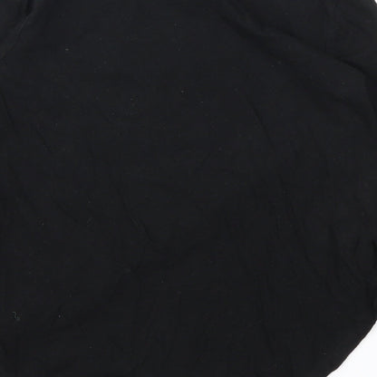 Gap Girls Black Animal Print  Basic T-Shirt Size M