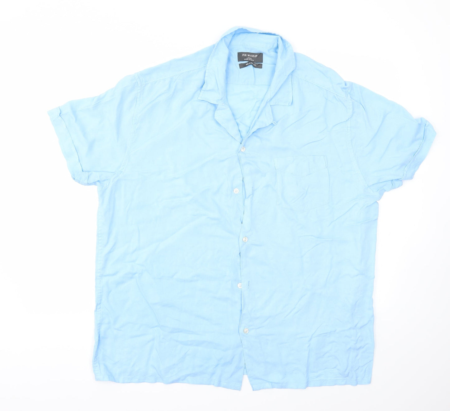 Primark Mens Blue    T-Shirt Size L