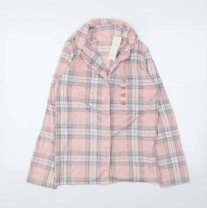 Preworn Womens Pink Check  Top Pyjama Top Size 8
