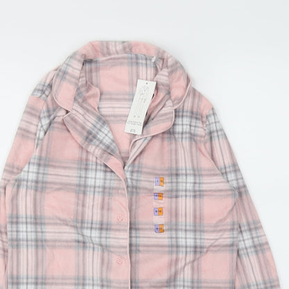 Preworn Womens Pink Check  Top Pyjama Top Size 8