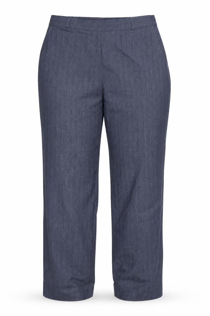 Marks & Spencer Womens Blue Striped  Dress Pants Trousers Size 12 L29 in