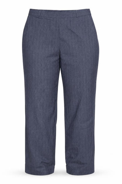 Marks & Spencer Womens Blue Striped  Dress Pants Trousers Size 12 L29 in