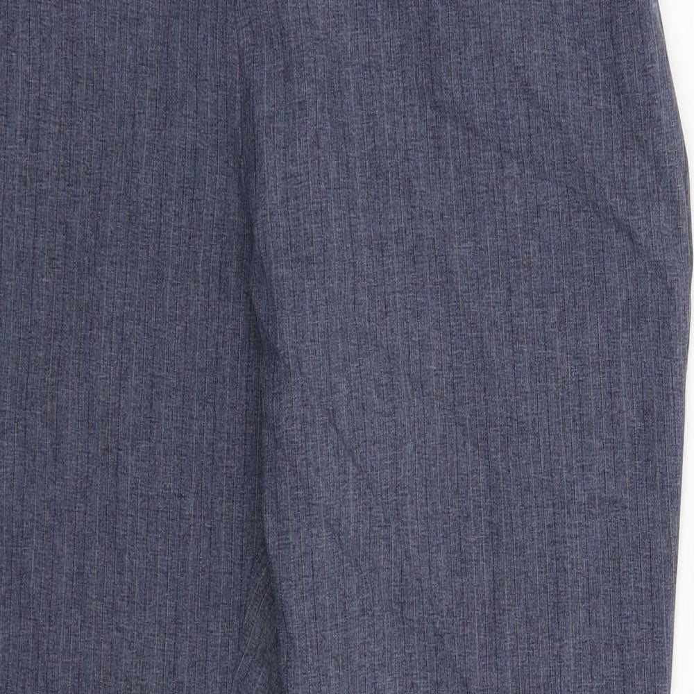 Womens UK Size 12 Marks and Spencer Slim Fit Dress Pants Blue Trousers