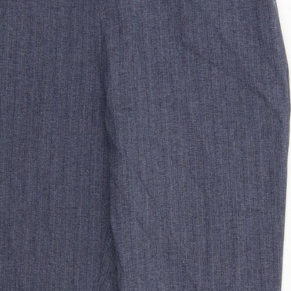 Womens UK Size 12 Marks and Spencer Slim Fit Dress Pants Blue Trousers