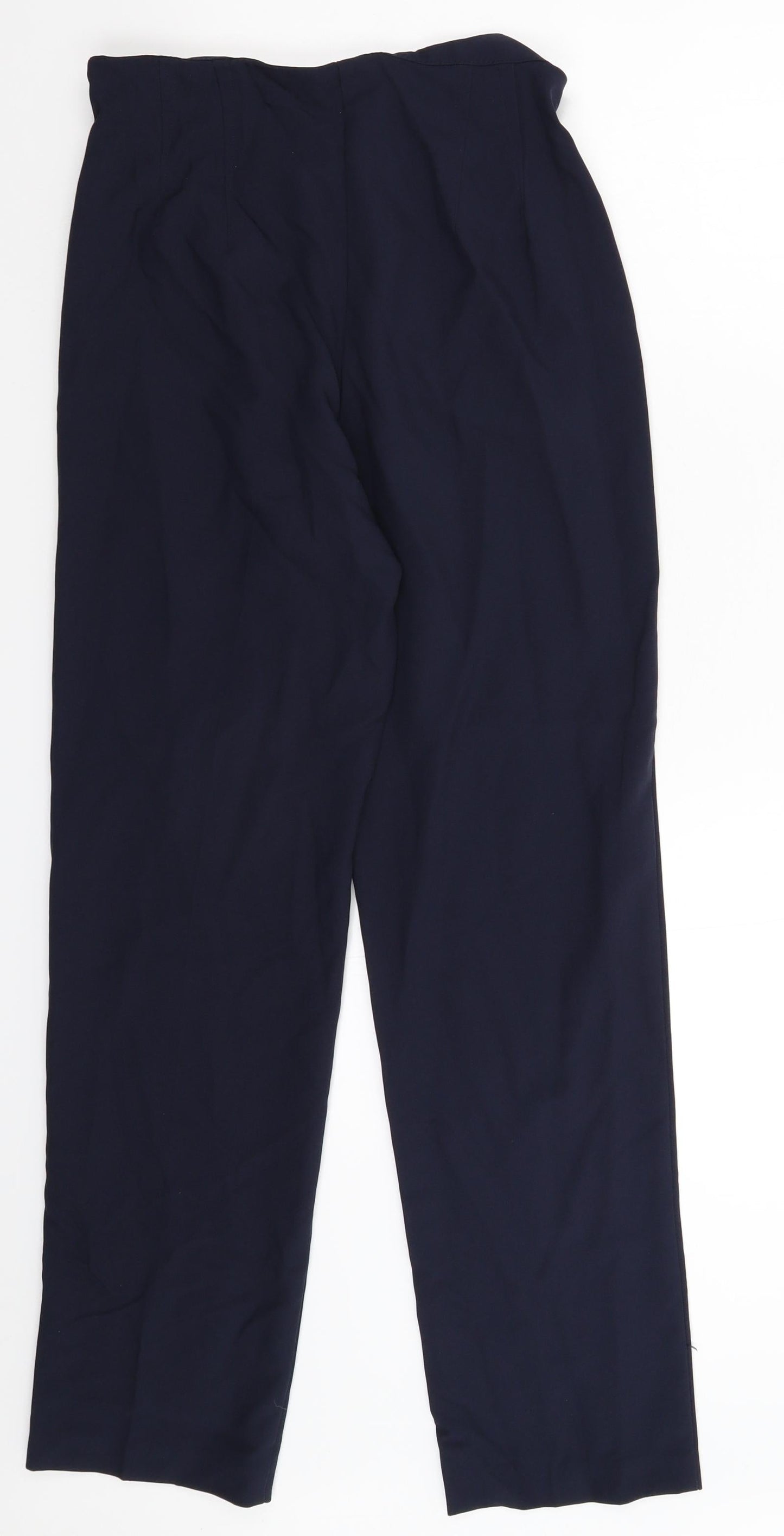 Womens UK Size 10 Marks and Spencer Slim Fit Dress Pants Blue Trousers