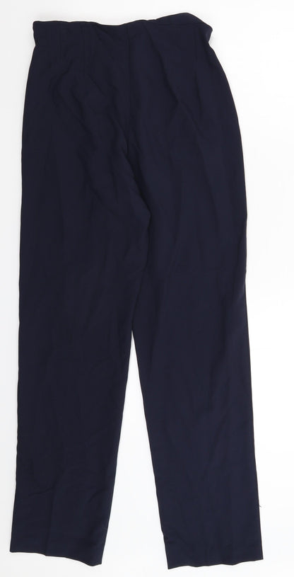 Womens UK Size 10 Marks and Spencer Slim Fit Dress Pants Blue Trousers