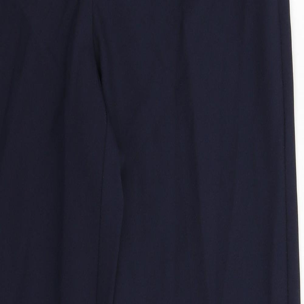 Womens UK Size 10 Marks and Spencer Slim Fit Dress Pants Blue Trousers