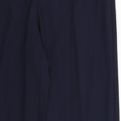Womens UK Size 10 Marks and Spencer Slim Fit Dress Pants Blue Trousers