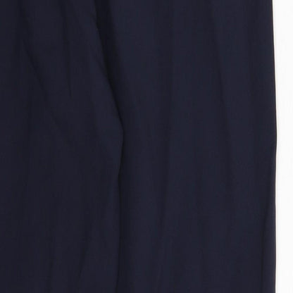 Womens UK Size 10 Marks and Spencer Slim Fit Dress Pants Blue Trousers