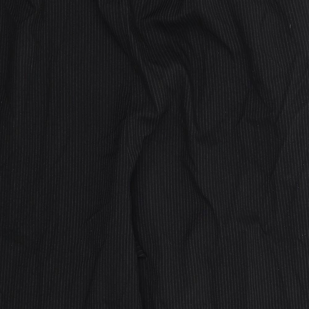 Womens UK Size 20 BM Regular Fit Dress Pants Black Trousers
