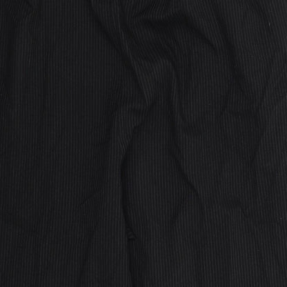 Womens UK Size 20 BM Regular Fit Dress Pants Black Trousers