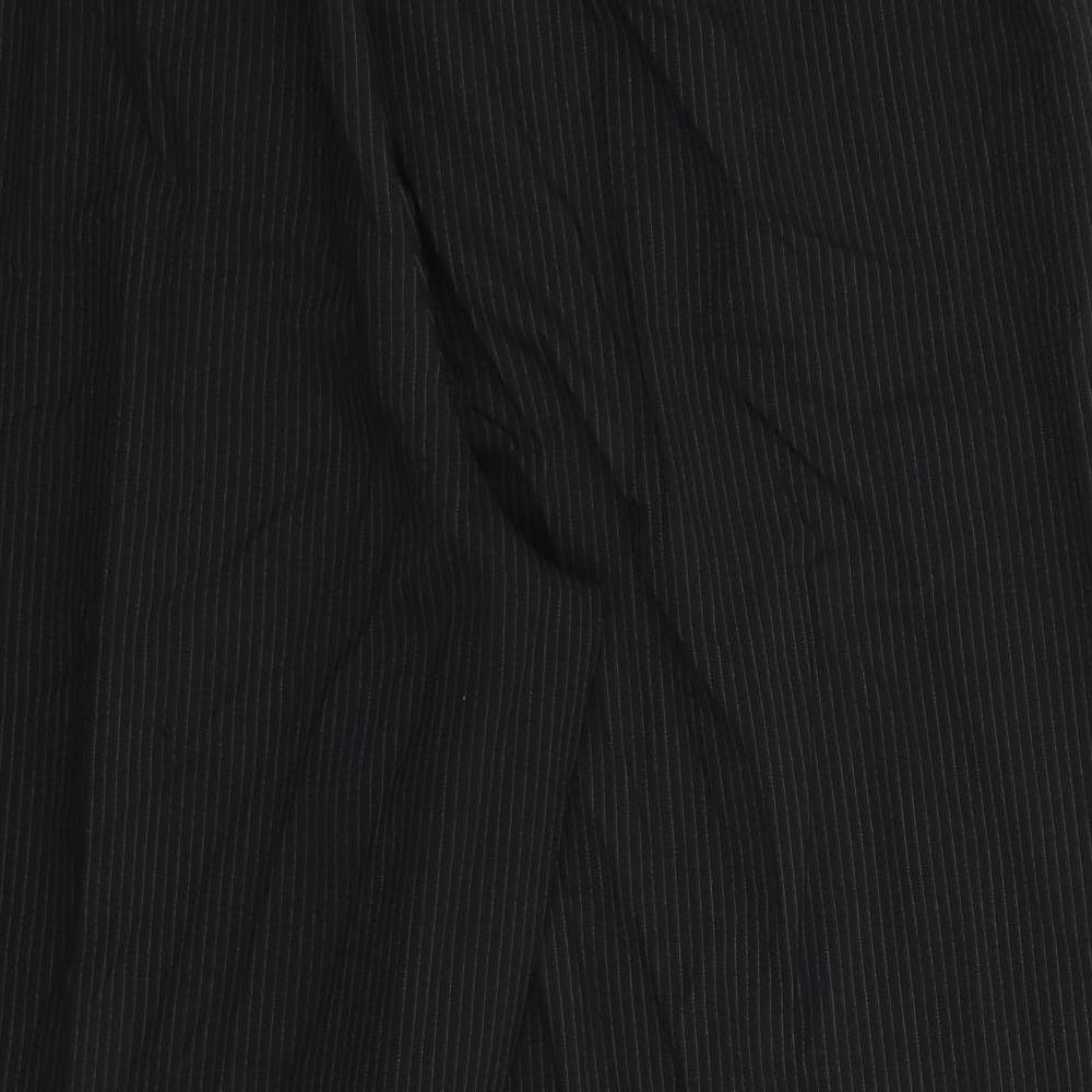 Womens UK Size 20 BM Regular Fit Dress Pants Black Trousers