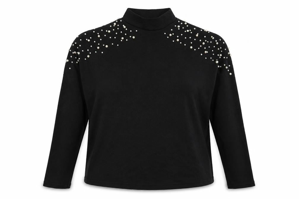 Womens UK Size L Divided Black Pullover Jumper