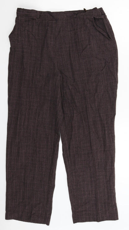 Womens UK Size 16 BM Regular Fit  Grey Trousers