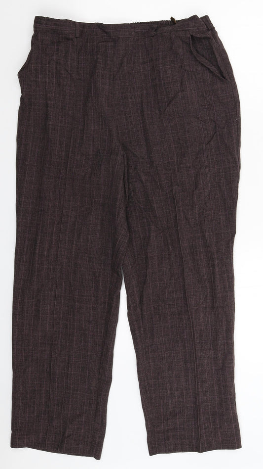Womens UK Size 16 BM Regular Fit  Grey Trousers