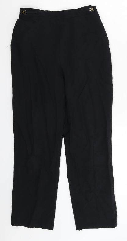 Womens UK Size 8 BHS Extra-Slim Fit  Black Trousers