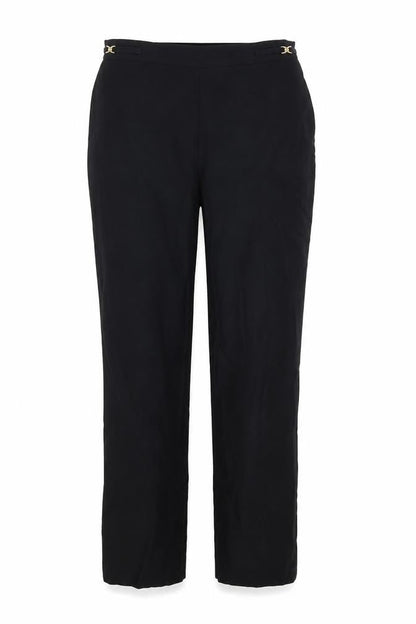 Womens UK Size 8 BHS Extra-Slim Fit  Black Trousers